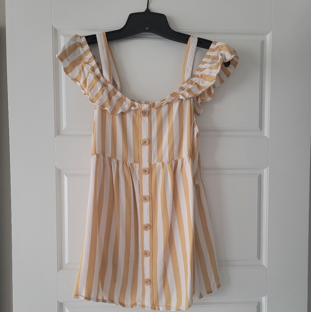 💚3/$25💚 Isabel Maternity yellow off shoulder top
